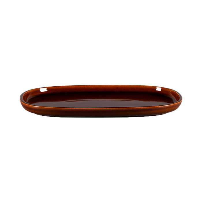 Charola Rectangular Borde Alto  33 Cm Cafe Honey Ease