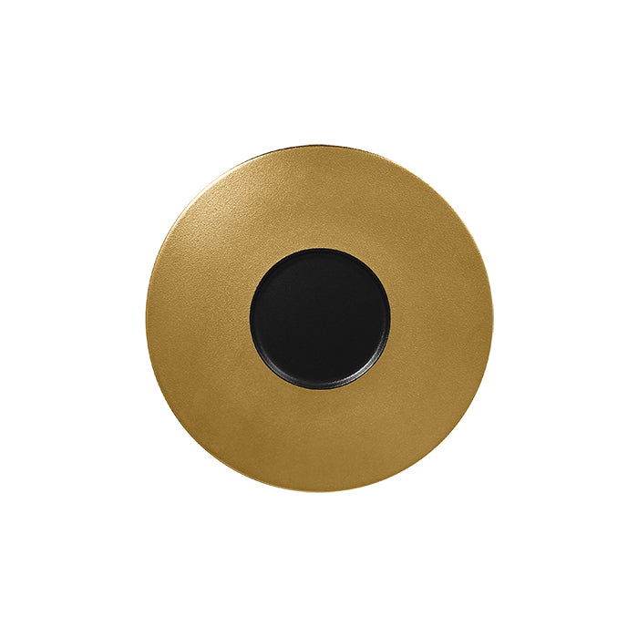 Plato Llano con Relieve 29 cm Metal Dorado Metal Fusion