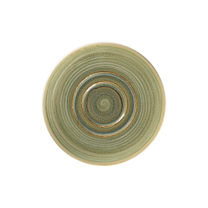 Plato Taza 15 cm Verde Emerald Spot