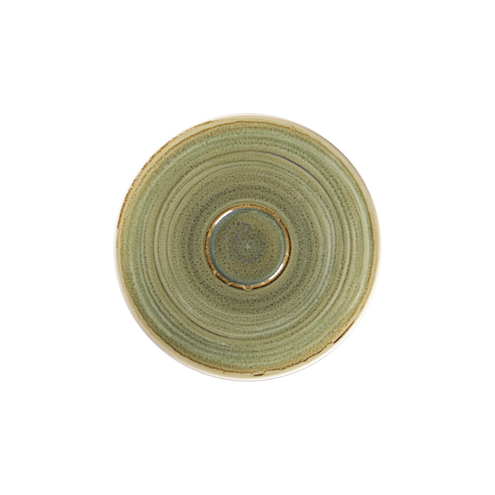 Plato Taza 13 cm Verde Emerald Spot