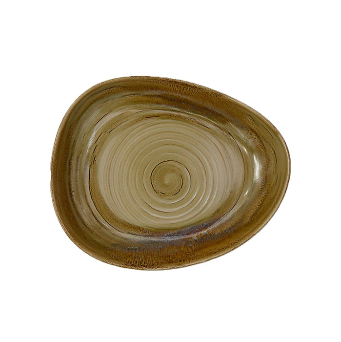 Plato Hondo Organico 24 X 19.6 cm Cafe Garnet Spot