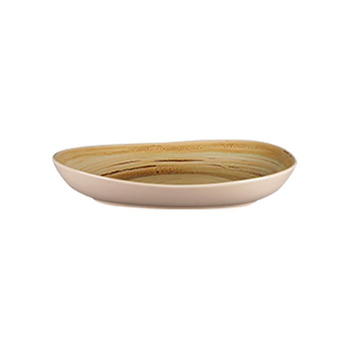 Plato Hondo Organico 28 X 22.7 cm Cafe Garnet Spot