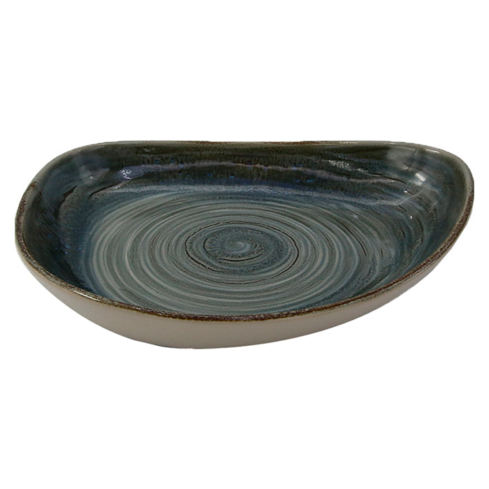 Plato Hondo Organico 28 X 22.7 cm Topo Peridot Spot