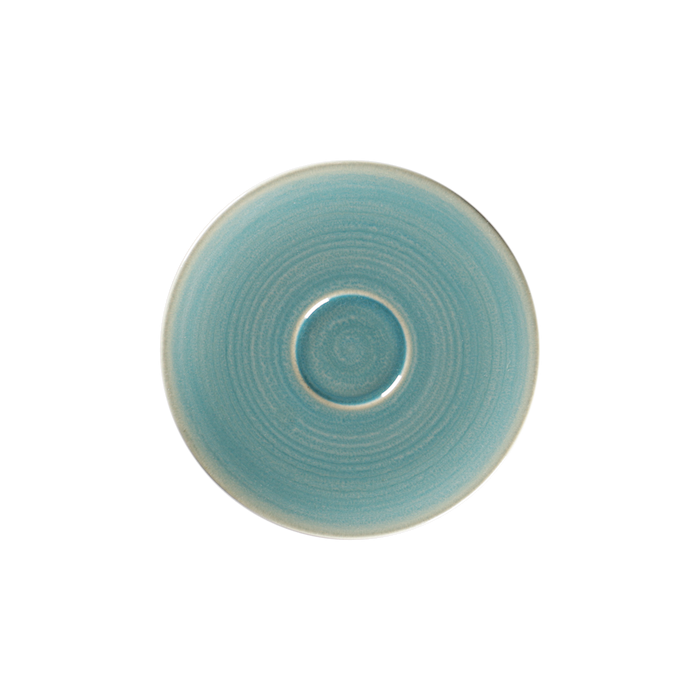 Plato Taza 13 cm Turquesa Sapphire Spot