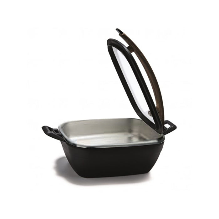 Chafer Cuadrado Con Mango De Madera