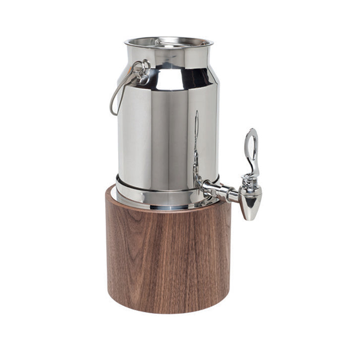 Dispensador para Leche  5 Lt Con Base De Madera