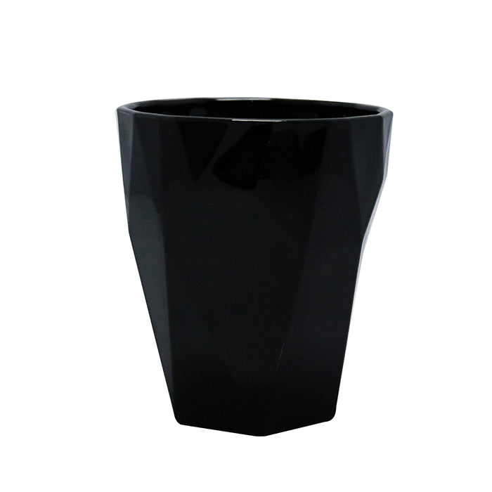 Vaso Old Fashion 9 2/5 Oz (267ml) Negro Solido Fractal