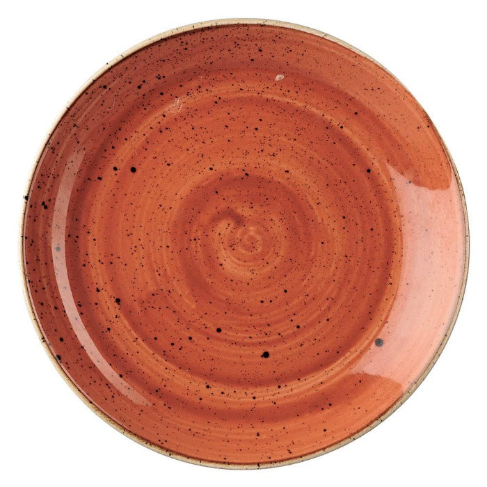 Plato Coupe 16.5 cm Spiced Orange Stonecast